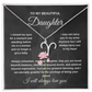 TO MY PRECIOUS DAUGHTER NECKLACE,EASTHER GIFT FOR DAUGHTER .NECKLACE GIFT