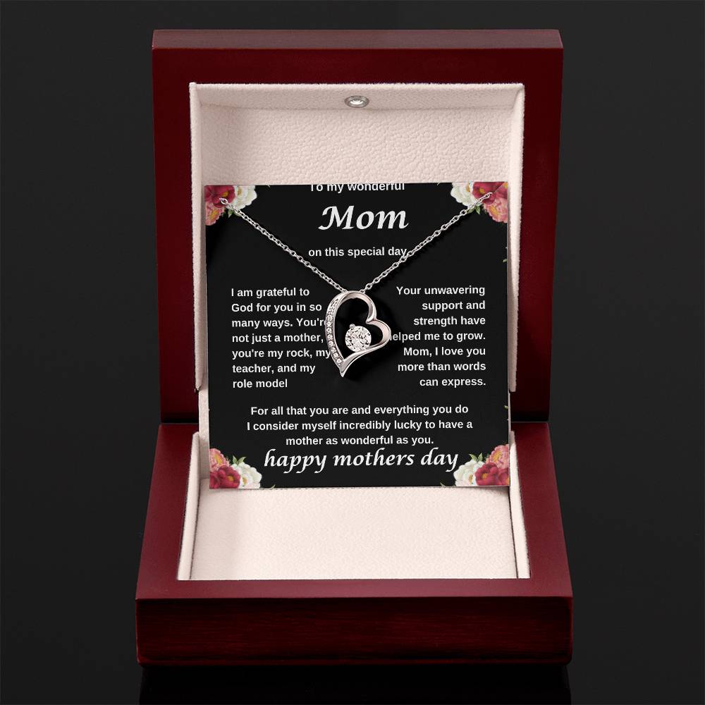 TO MY WONDERFUL MOM NECKLACE