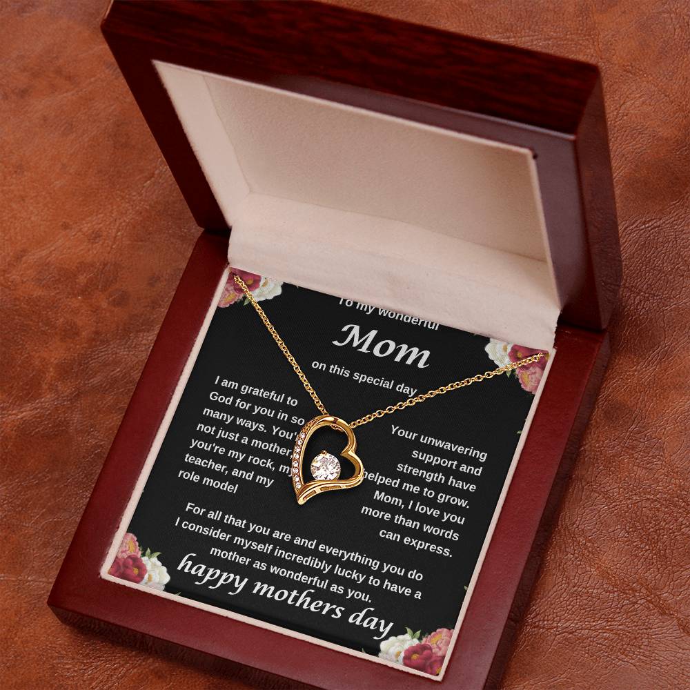 TO MY WONDERFUL MOM NECKLACE