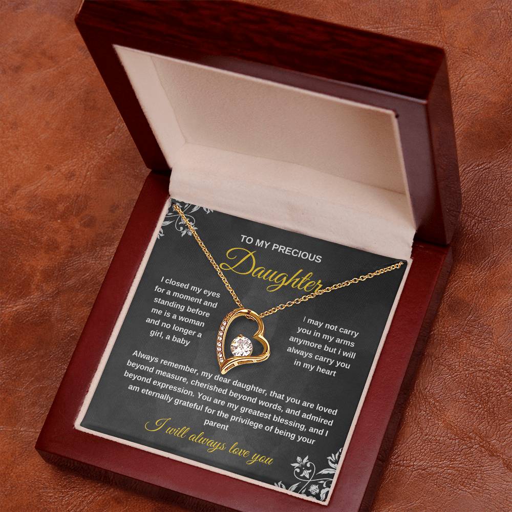 TO MY PRECIOUS DAUGHTER NECKLACE,EASTHER GIFT FOR DAUGHTER .NECKLACE GIFT