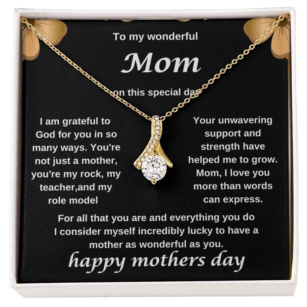 TO MY WONDERFUL MOM NECKLACE