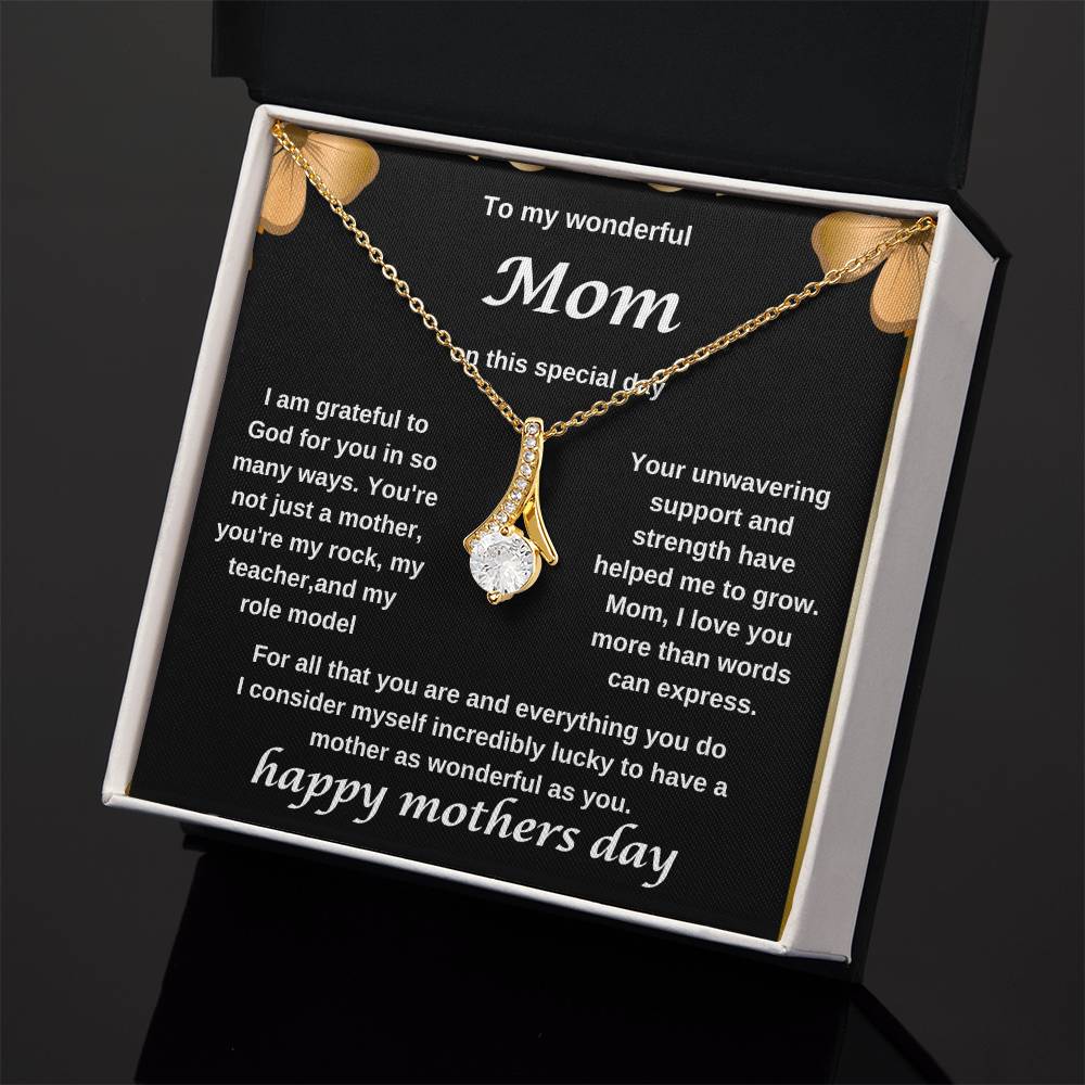 TO MY WONDERFUL MOM NECKLACE