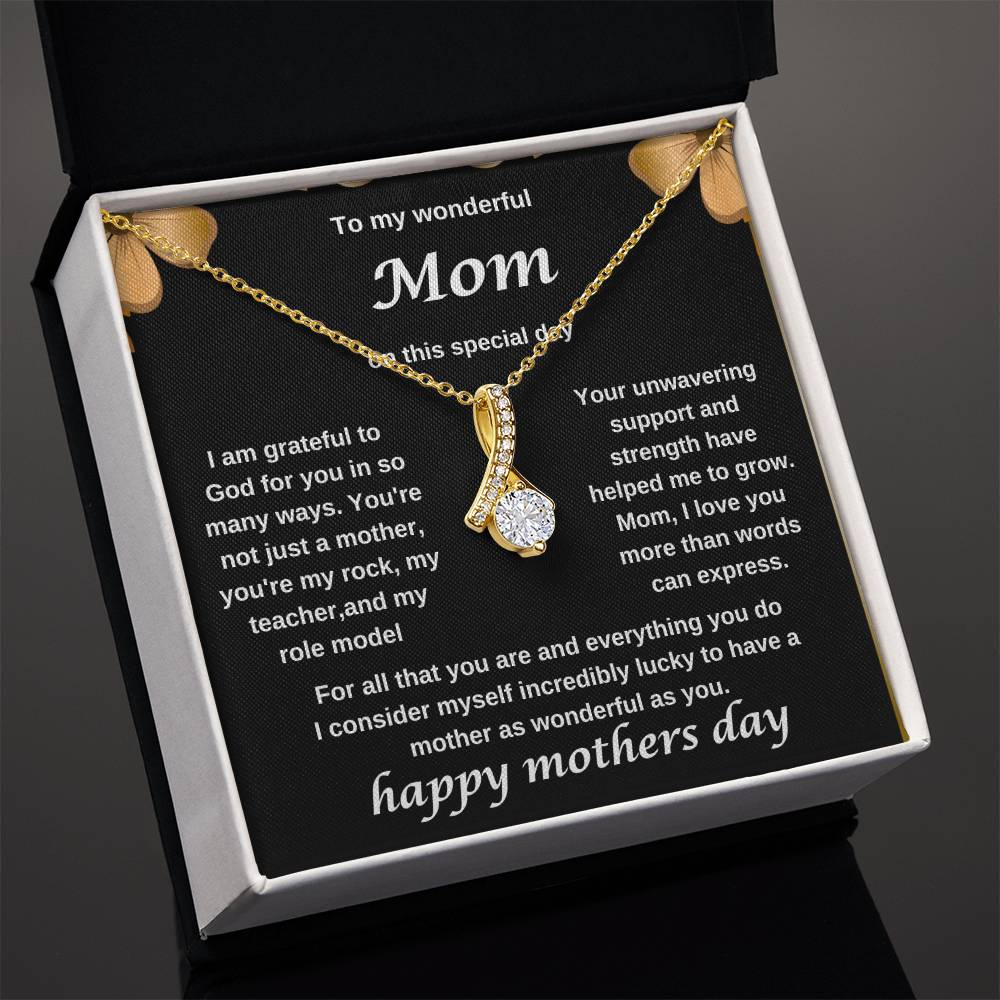 TO MY WONDERFUL MOM NECKLACE