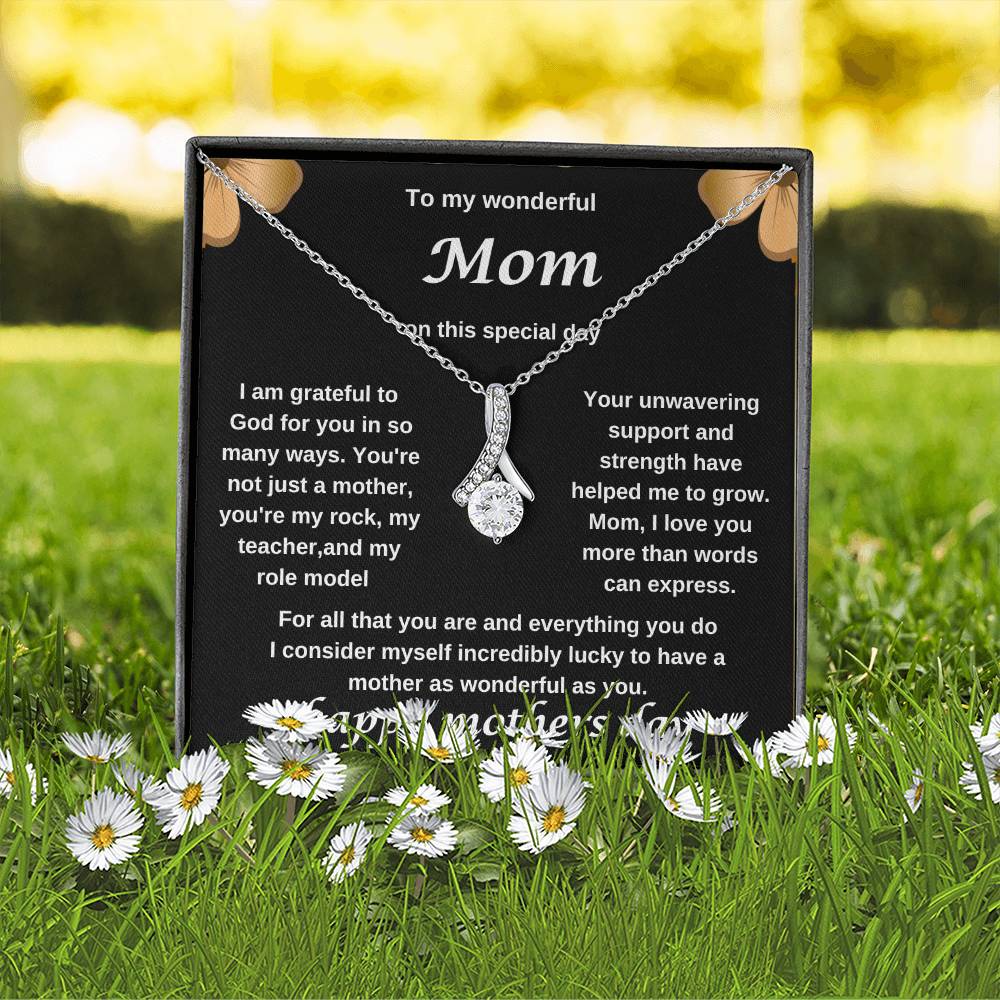 TO MY WONDERFUL MOM NECKLACE