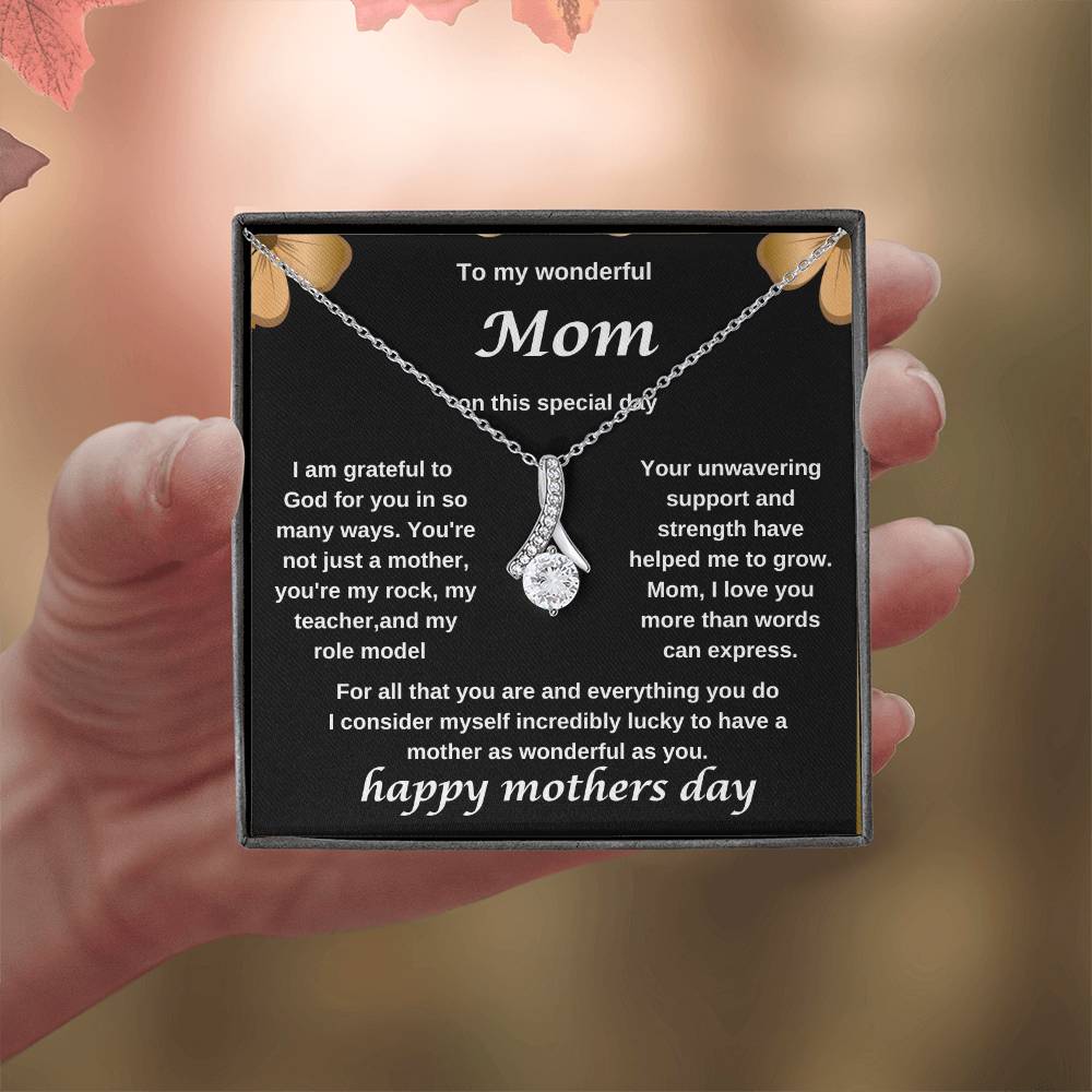 TO MY WONDERFUL MOM NECKLACE