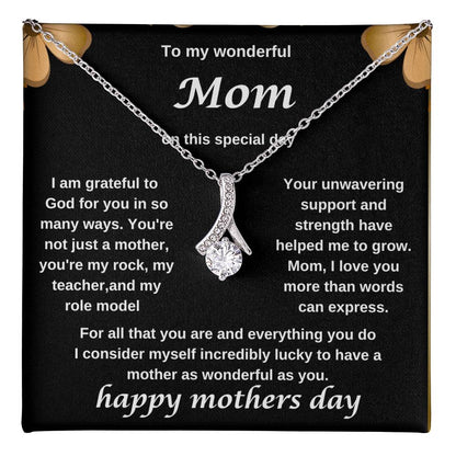 TO MY WONDERFUL MOM NECKLACE