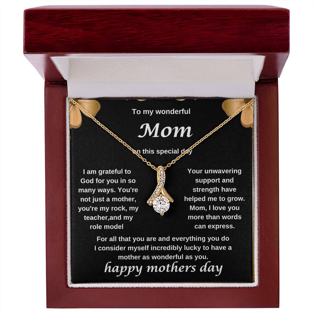 TO MY WONDERFUL MOM NECKLACE