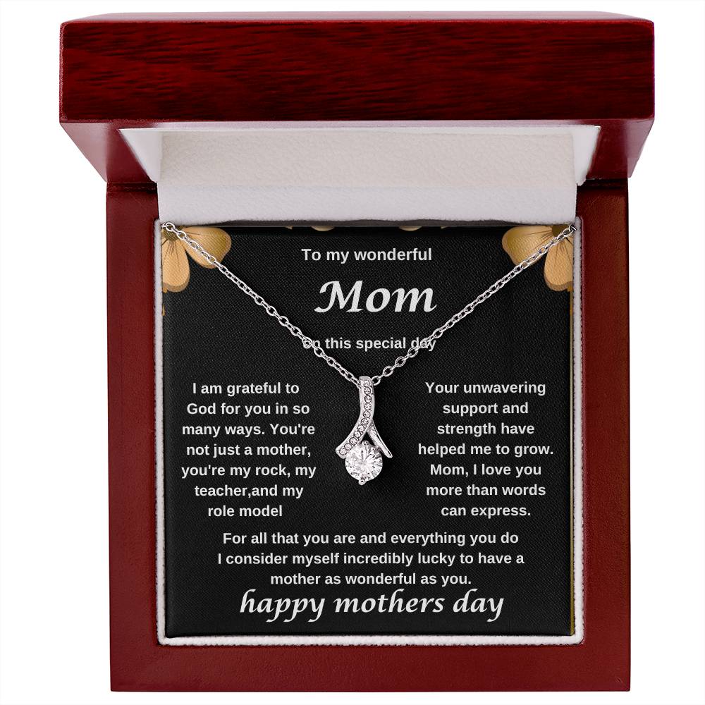 TO MY WONDERFUL MOM NECKLACE