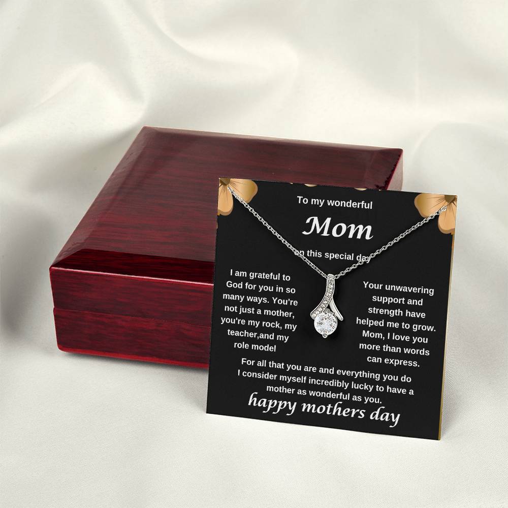 TO MY WONDERFUL MOM NECKLACE