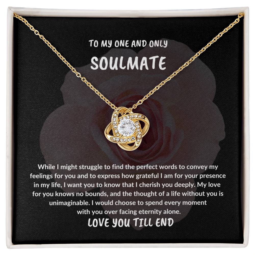 EASTER SOULMATE GIFT,TO MY ONE AND ONLY SOULMATE NECKLACE GIFT,EASTER GIFT