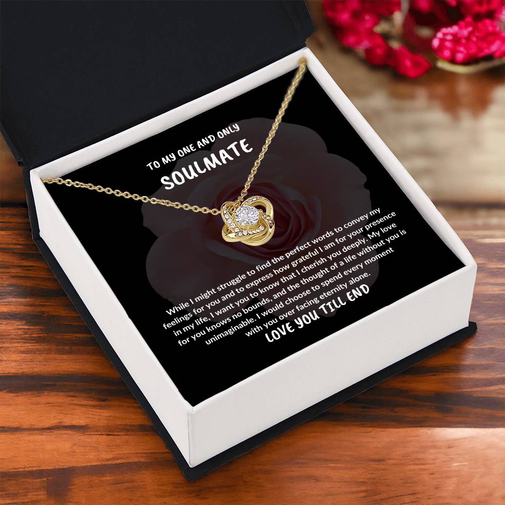 EASTER SOULMATE GIFT,TO MY ONE AND ONLY SOULMATE NECKLACE GIFT,EASTER GIFT