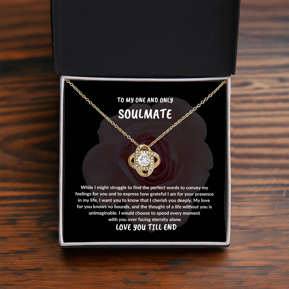 EASTER SOULMATE GIFT,TO MY ONE AND ONLY SOULMATE NECKLACE GIFT,EASTER GIFT