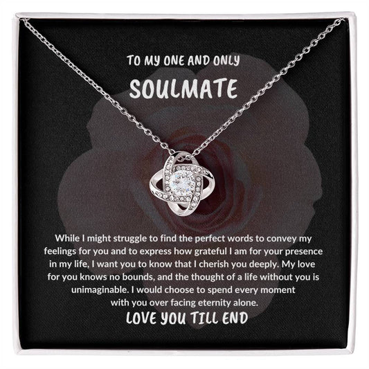 EASTER SOULMATE GIFT,TO MY ONE AND ONLY SOULMATE NECKLACE GIFT,EASTER GIFT