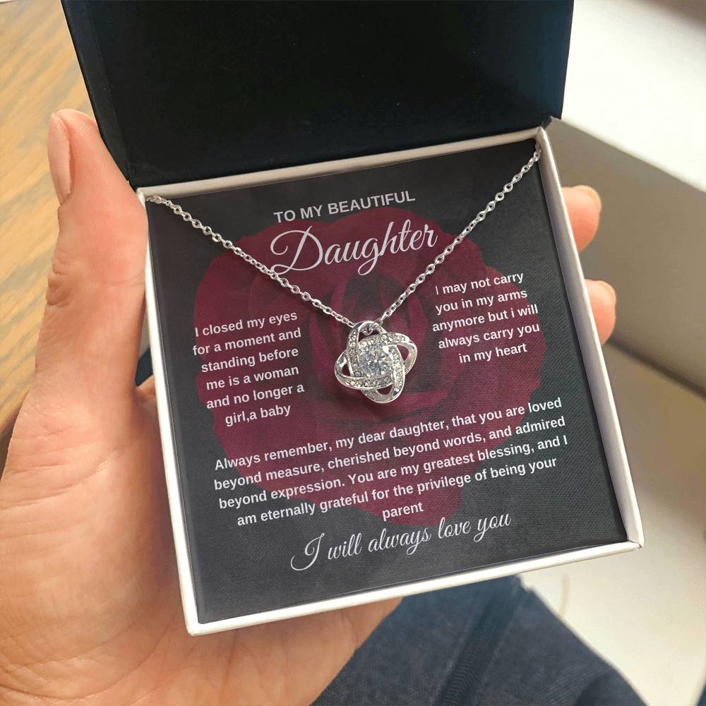 TO MY BEAUTIFUL DAUGHTER NECKLACE