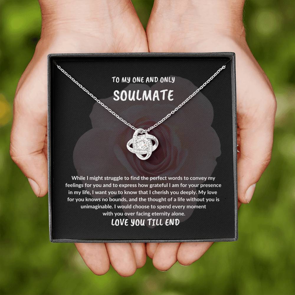 EASTER SOULMATE GIFT,TO MY ONE AND ONLY SOULMATE NECKLACE GIFT,EASTER GIFT