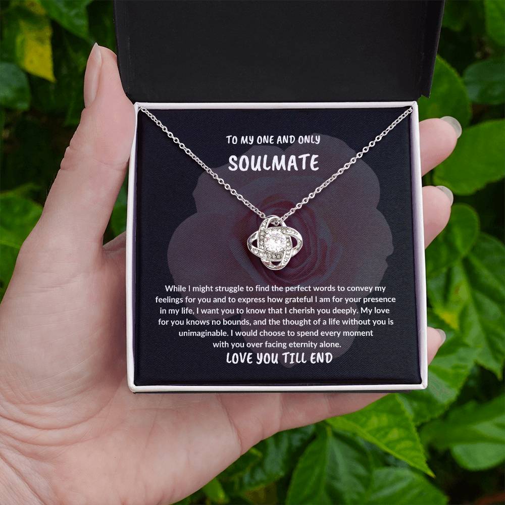 EASTER SOULMATE GIFT,TO MY ONE AND ONLY SOULMATE NECKLACE GIFT,EASTER GIFT