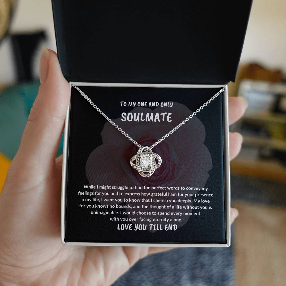 EASTER SOULMATE GIFT,TO MY ONE AND ONLY SOULMATE NECKLACE GIFT,EASTER GIFT