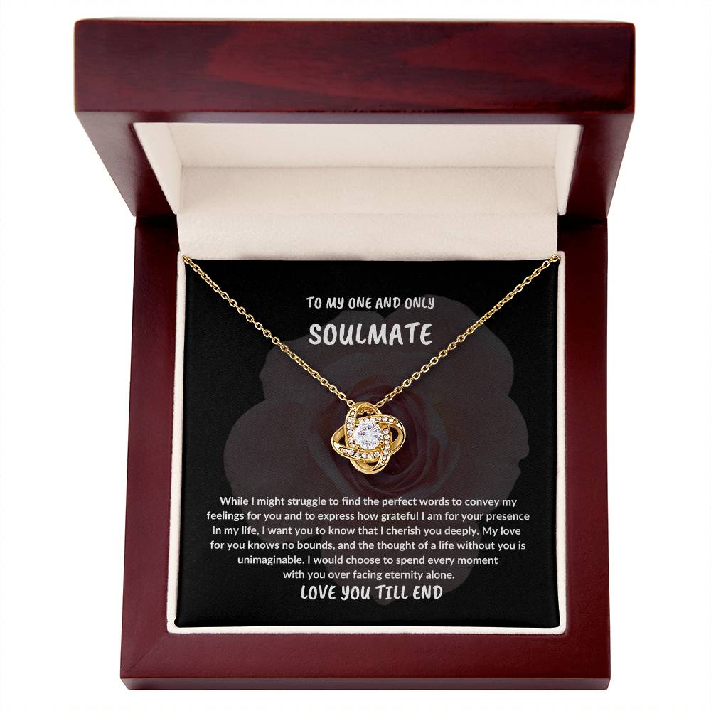 EASTER SOULMATE GIFT,TO MY ONE AND ONLY SOULMATE NECKLACE GIFT,EASTER GIFT