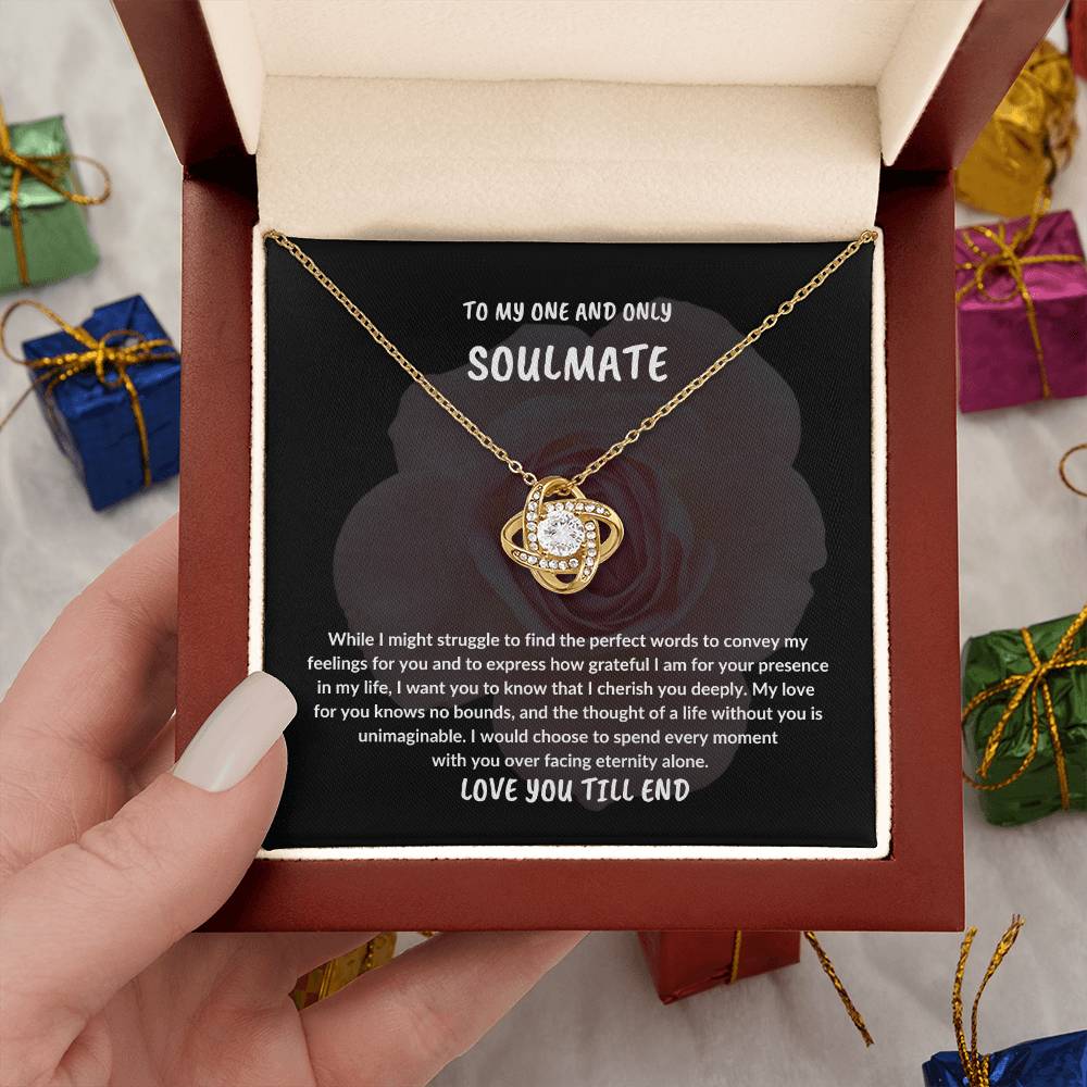 EASTER SOULMATE GIFT,TO MY ONE AND ONLY SOULMATE NECKLACE GIFT,EASTER GIFT