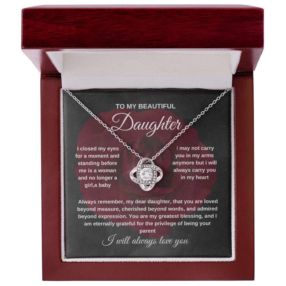 TO MY BEAUTIFUL DAUGHTER NECKLACE