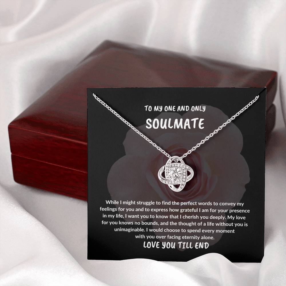 EASTER SOULMATE GIFT,TO MY ONE AND ONLY SOULMATE NECKLACE GIFT,EASTER GIFT