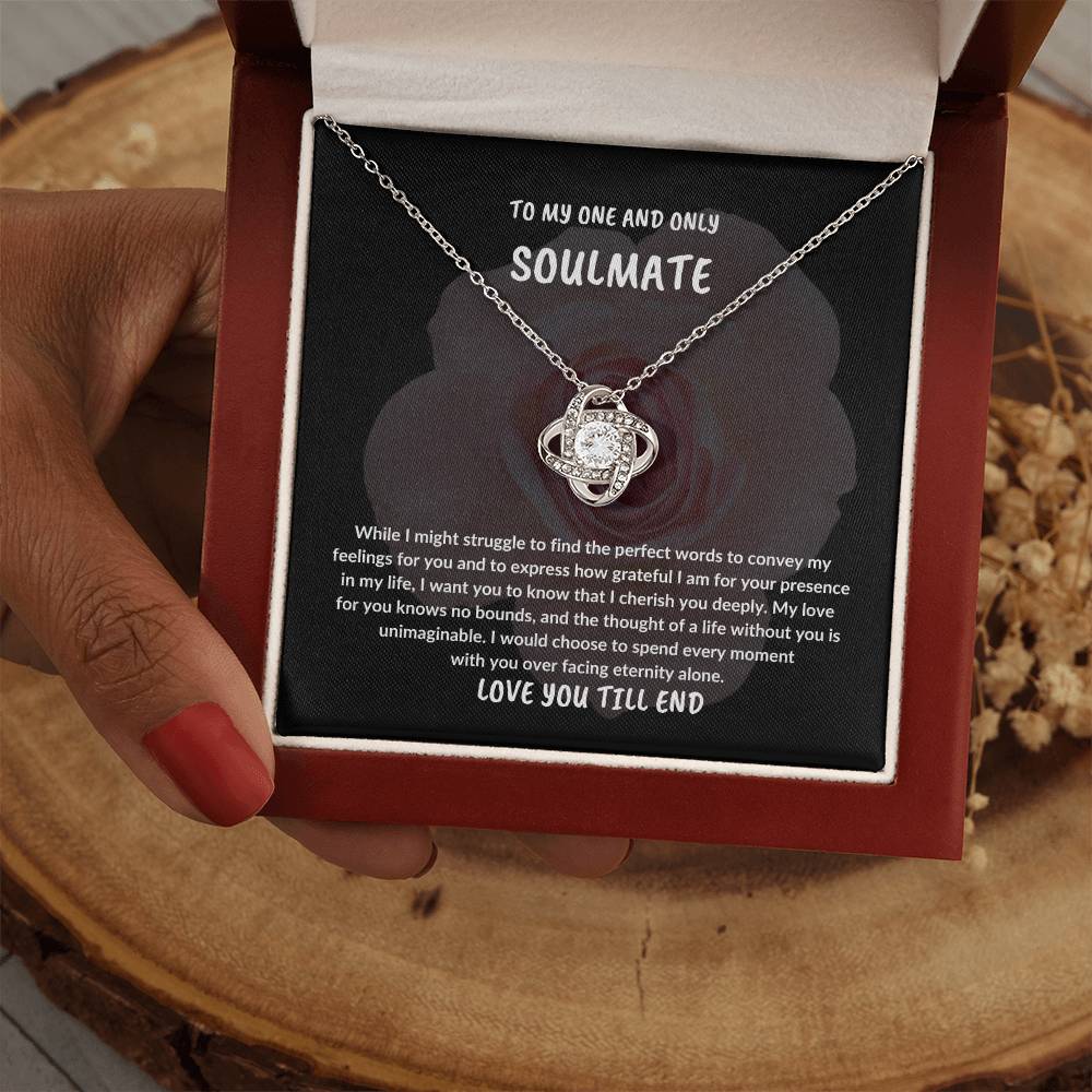 EASTER SOULMATE GIFT,TO MY ONE AND ONLY SOULMATE NECKLACE GIFT,EASTER GIFT