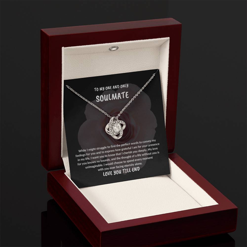 EASTER SOULMATE GIFT,TO MY ONE AND ONLY SOULMATE NECKLACE GIFT,EASTER GIFT