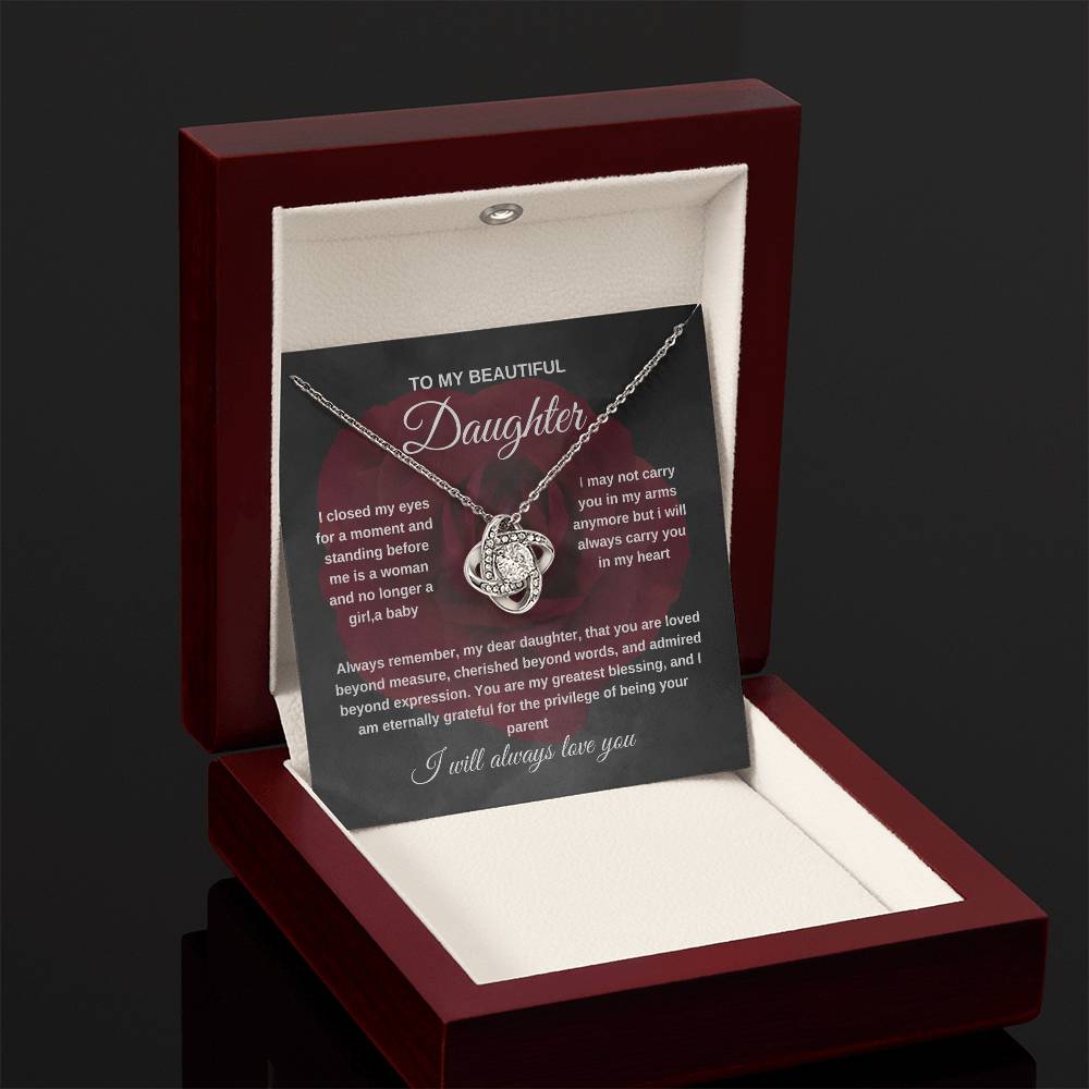 TO MY BEAUTIFUL DAUGHTER NECKLACE