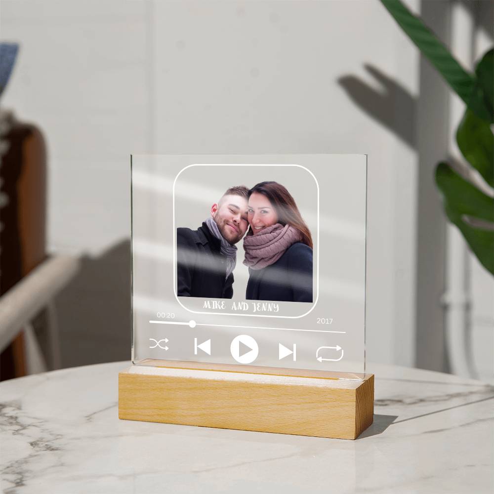 Acrylic Square Plaque/ Gift for soulmate(TYPE B)