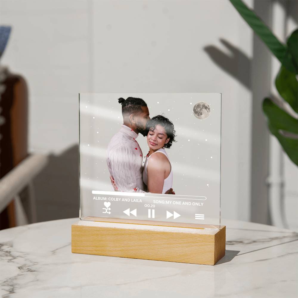 Acrylic Square Plaque,Gift for soulmate (type  A)