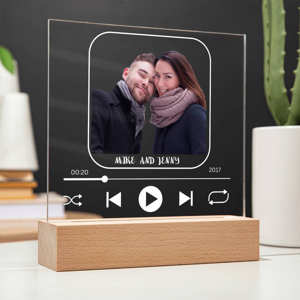 Acrylic Square Plaque/ Gift for soulmate(TYPE B)