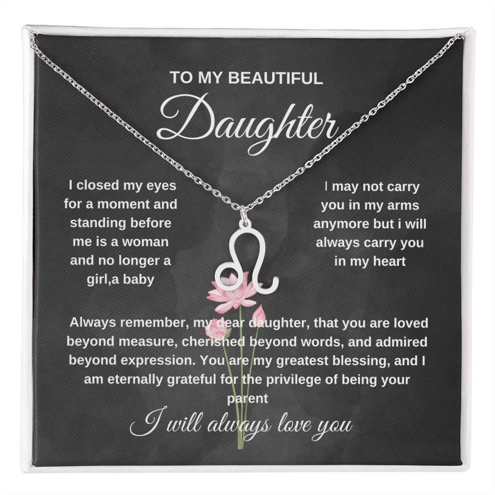 TO MY PRECIOUS DAUGHTER NECKLACE,EASTHER GIFT FOR DAUGHTER .NECKLACE GIFT