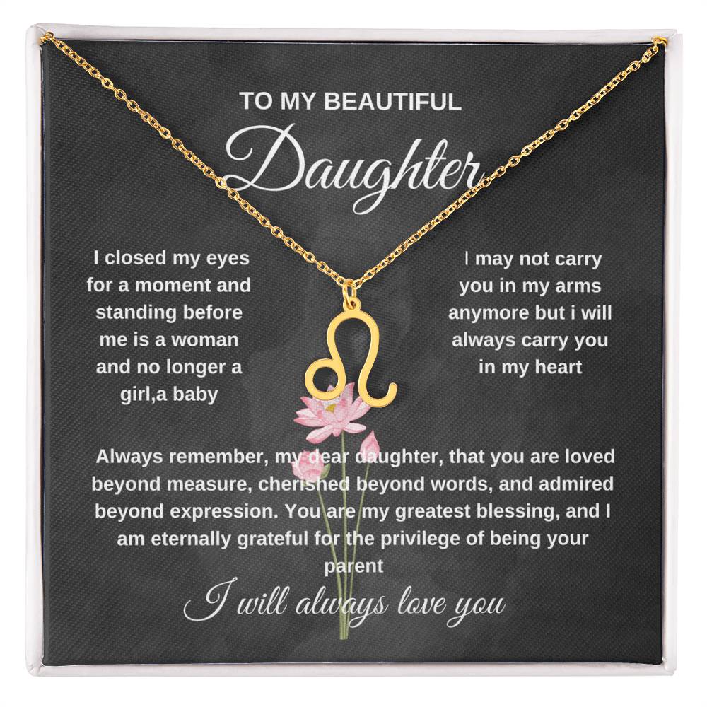 TO MY PRECIOUS DAUGHTER NECKLACE,EASTHER GIFT FOR DAUGHTER .NECKLACE GIFT