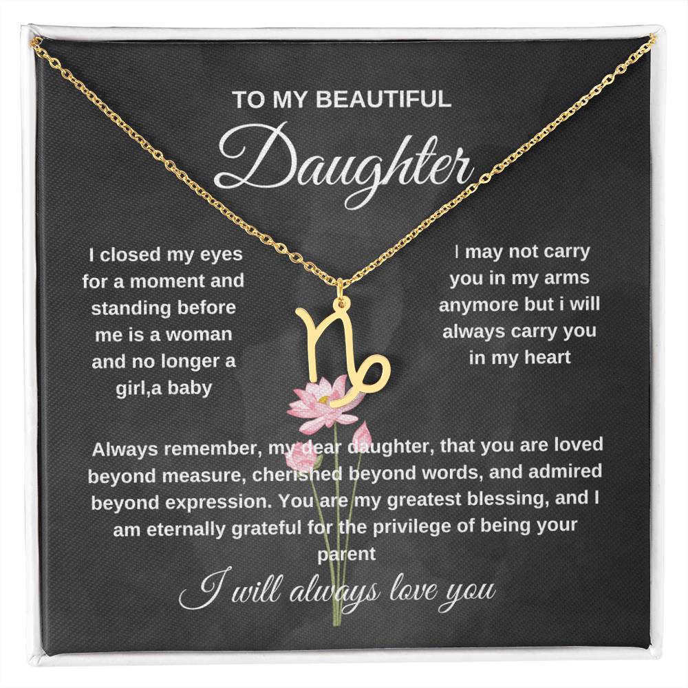 TO MY PRECIOUS DAUGHTER NECKLACE,EASTHER GIFT FOR DAUGHTER .NECKLACE GIFT