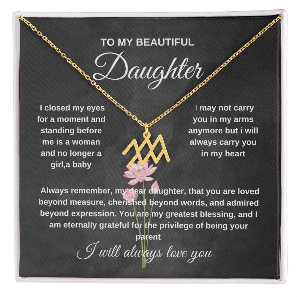 TO MY PRECIOUS DAUGHTER NECKLACE,EASTHER GIFT FOR DAUGHTER .NECKLACE GIFT