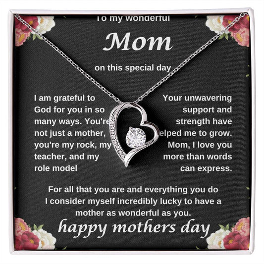 TO MY WONDERFUL MOM NECKLACE