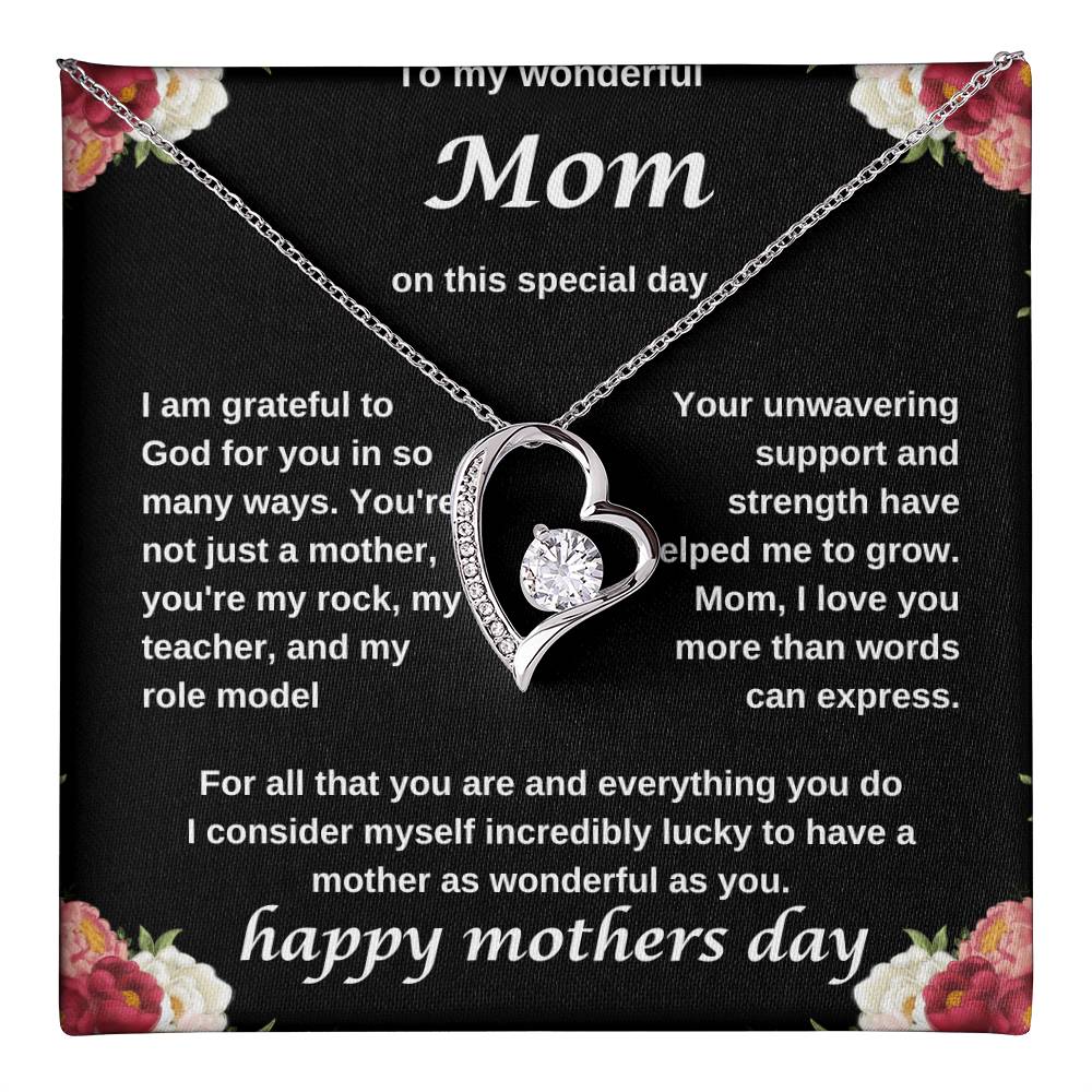 TO MY WONDERFUL MOM NECKLACE