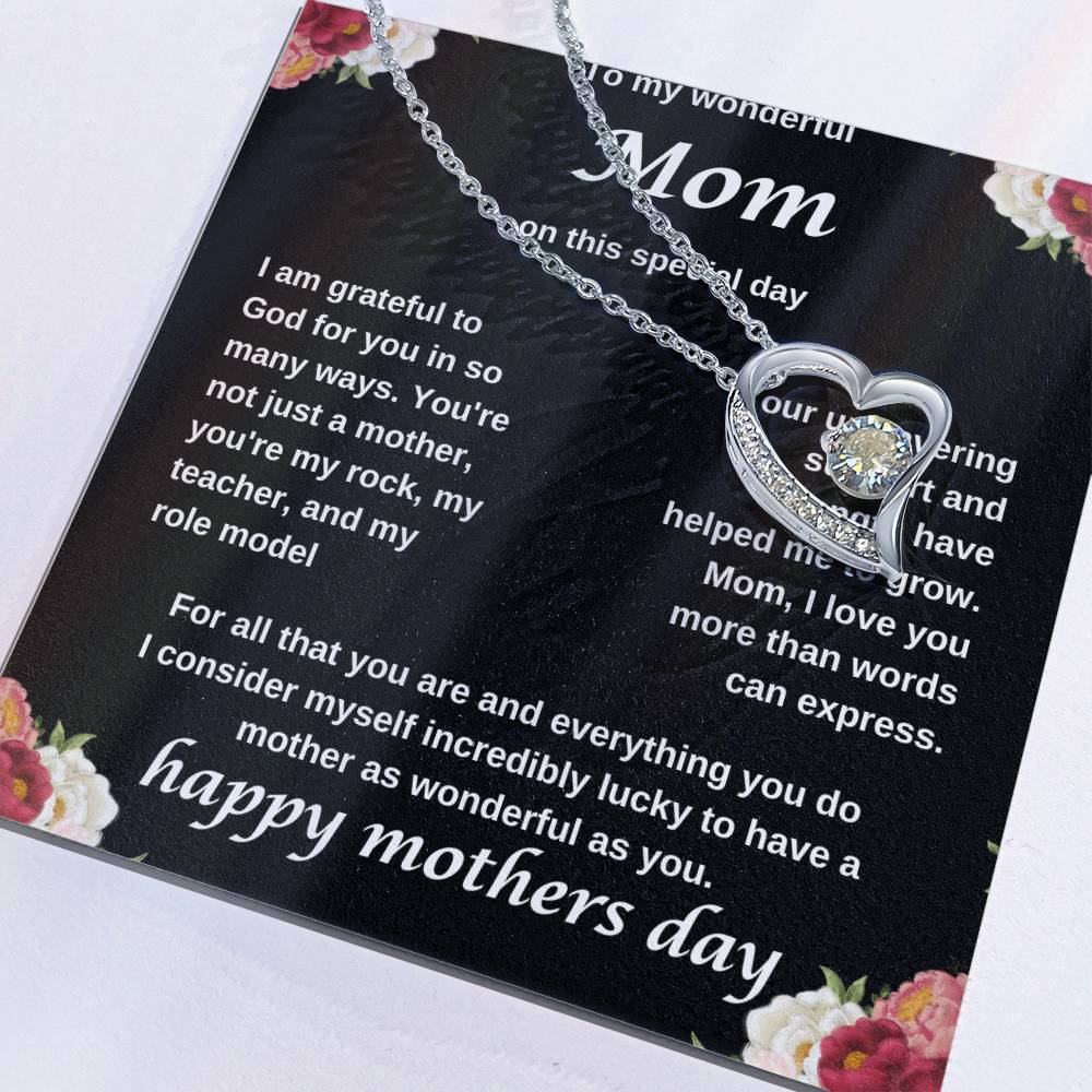 TO MY WONDERFUL MOM NECKLACE