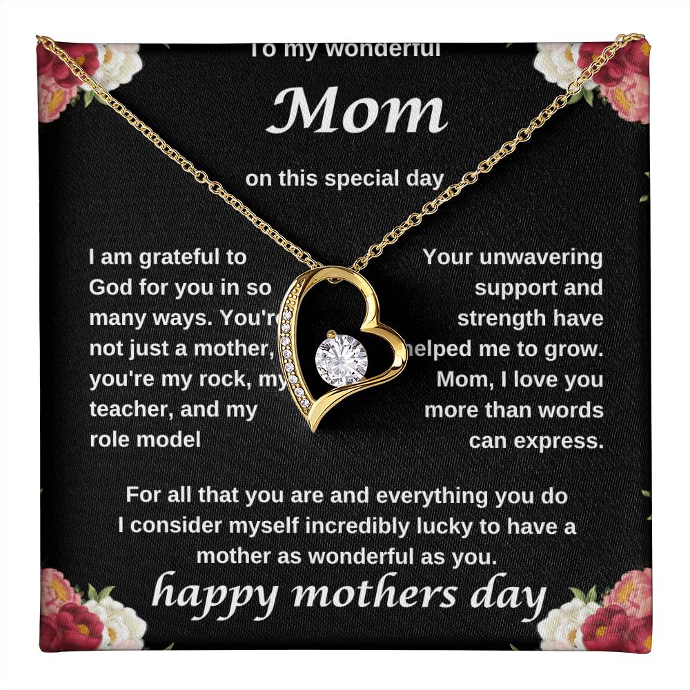 TO MY WONDERFUL MOM NECKLACE