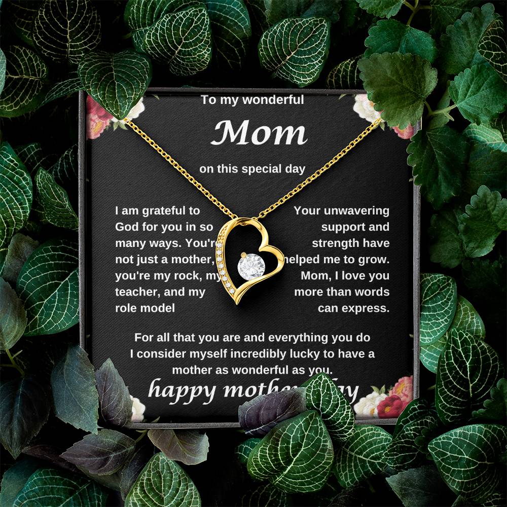 TO MY WONDERFUL MOM NECKLACE